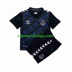 Camisola Everton Guarda-redes Criança Equipamento Segundo 2023-2024 Manga Curta